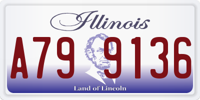 IL license plate A799136