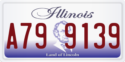 IL license plate A799139
