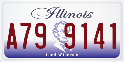 IL license plate A799141