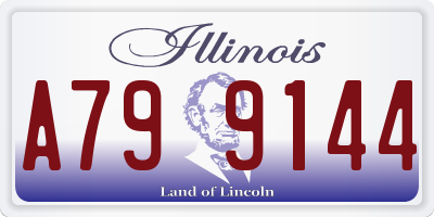 IL license plate A799144