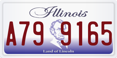 IL license plate A799165