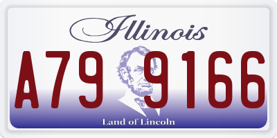 IL license plate A799166