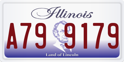 IL license plate A799179