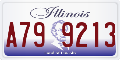 IL license plate A799213