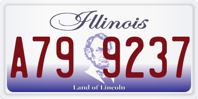 IL license plate A799237