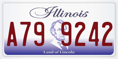 IL license plate A799242