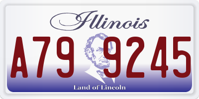 IL license plate A799245
