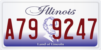 IL license plate A799247