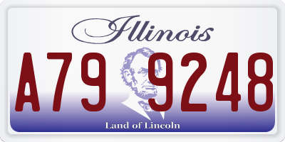 IL license plate A799248