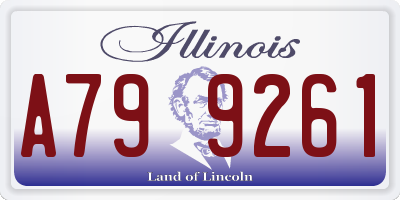 IL license plate A799261