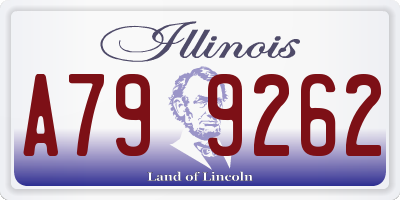 IL license plate A799262
