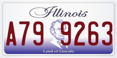 IL license plate A799263