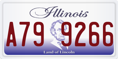 IL license plate A799266