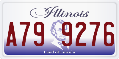 IL license plate A799276