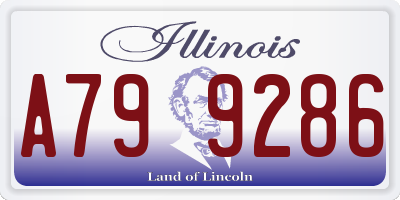 IL license plate A799286