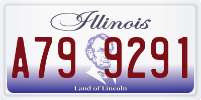 IL license plate A799291