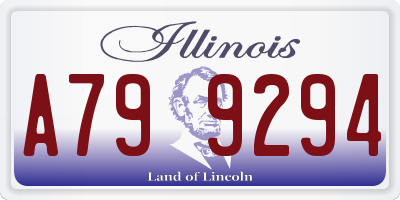 IL license plate A799294
