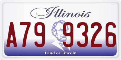 IL license plate A799326