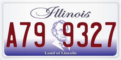 IL license plate A799327