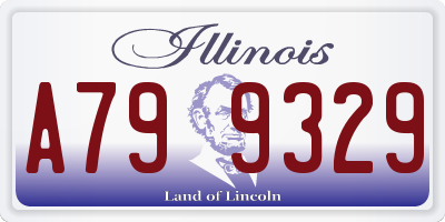 IL license plate A799329