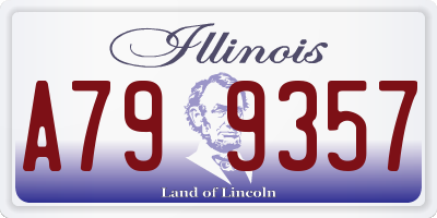 IL license plate A799357