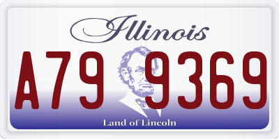 IL license plate A799369