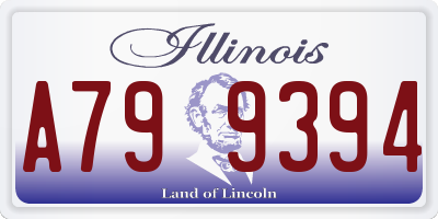 IL license plate A799394