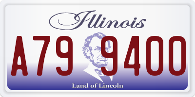IL license plate A799400