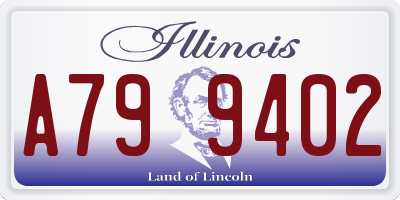 IL license plate A799402