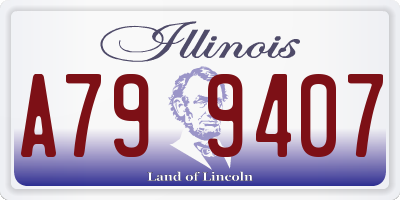 IL license plate A799407