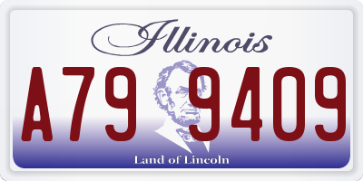 IL license plate A799409