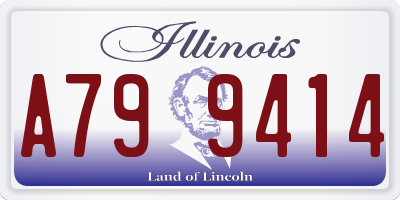 IL license plate A799414