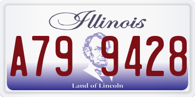 IL license plate A799428