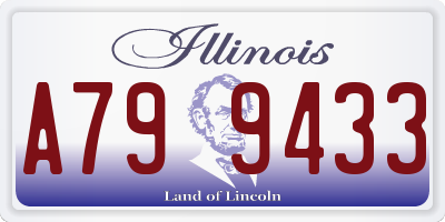 IL license plate A799433