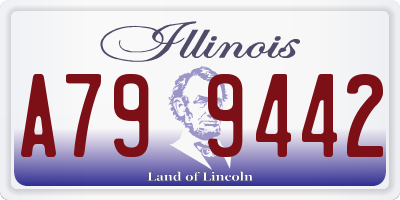 IL license plate A799442