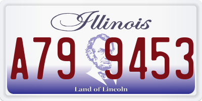 IL license plate A799453