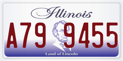 IL license plate A799455