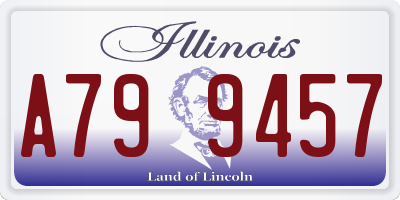 IL license plate A799457