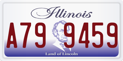 IL license plate A799459