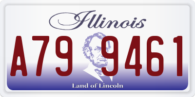 IL license plate A799461