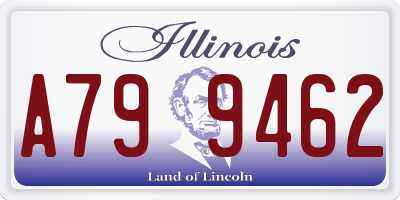 IL license plate A799462