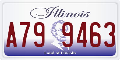 IL license plate A799463