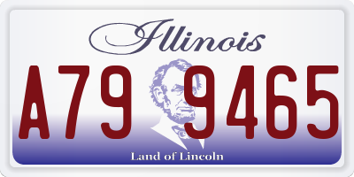 IL license plate A799465