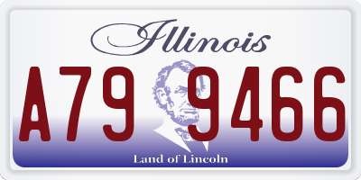 IL license plate A799466