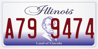 IL license plate A799474