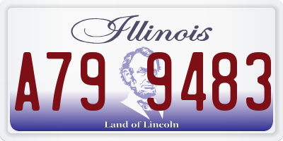 IL license plate A799483