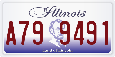 IL license plate A799491