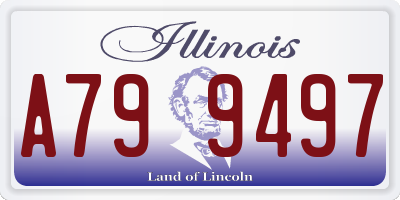 IL license plate A799497