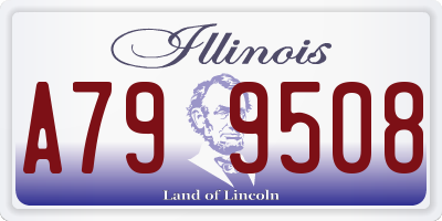 IL license plate A799508