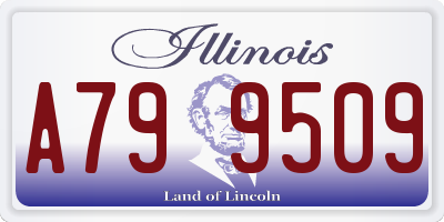 IL license plate A799509